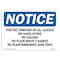 Signmission OSHA Notice Sign, 10" H, Rigid Plastic, For Comfort Of All Guests No Gang Attire Sign, Landscape OS-NS-P-1014-L-12864 - alternate 1